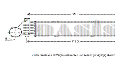 Aks Dasis Ladeluftkühler [Hersteller-Nr. 127140N] für Mercedes-Benz von AKS DASIS