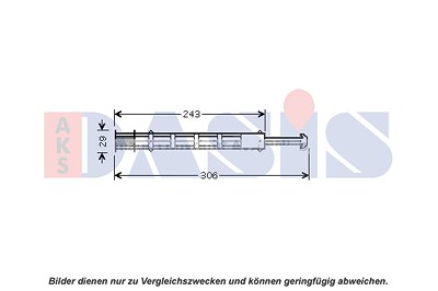 Aks Dasis Trockner, Klimaanlage [Hersteller-Nr. 800659N] für Citroën, Fiat, Peugeot von AKS DASIS