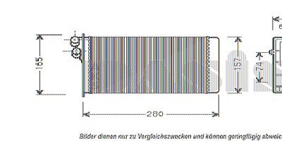 Aks Dasis Wärmetauscher, Innenraumheizung [Hersteller-Nr. 489001N] für Audi von AKS DASIS