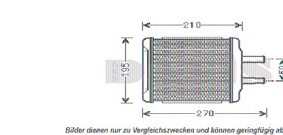 Aks Dasis Wärmetauscher, Innenraumheizung [Hersteller-Nr. 519011N] für Chevrolet, Daewoo von AKS DASIS