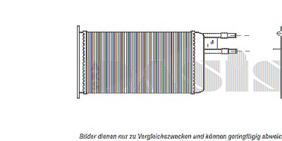 Aks Dasis Wärmetauscher, Innenraumheizung [Hersteller-Nr. 069040N] für Citroën, Fiat, Peugeot von AKS DASIS