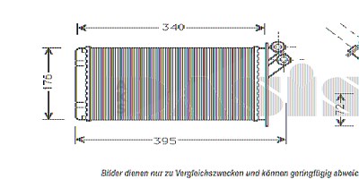 Aks Dasis Wärmetauscher, Innenraumheizung [Hersteller-Nr. 069150N] für Citroën, Fiat, Lancia, Peugeot von AKS DASIS