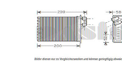 Aks Dasis Wärmetauscher, Innenraumheizung [Hersteller-Nr. 189002N] für Dacia, Renault von AKS DASIS