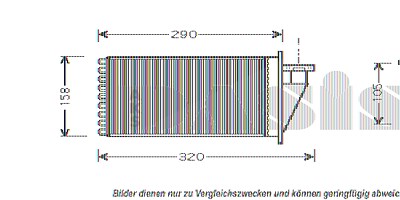 Aks Dasis Wärmetauscher, Innenraumheizung [Hersteller-Nr. 089002N] für Fiat von AKS DASIS