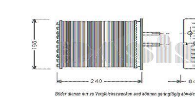 Aks Dasis Wärmetauscher, Innenraumheizung [Hersteller-Nr. 089200N] für Fiat von AKS DASIS