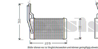 Aks Dasis Wärmetauscher, Innenraumheizung [Hersteller-Nr. 099009N] für Ford von AKS DASIS