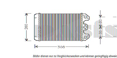 Aks Dasis Wärmetauscher, Innenraumheizung [Hersteller-Nr. 129010N] für Mercedes-Benz von AKS DASIS