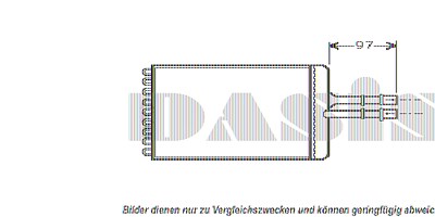 Aks Dasis Wärmetauscher, Innenraumheizung [Hersteller-Nr. 159060N] für Opel von AKS DASIS