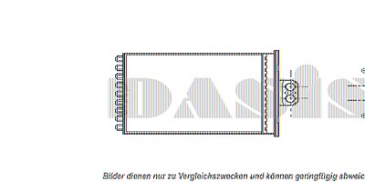 Aks Dasis Wärmetauscher, Innenraumheizung [Hersteller-Nr. 159110N] für Opel, Saab von AKS DASIS