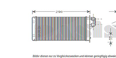 Aks Dasis Wärmetauscher, Innenraumheizung [Hersteller-Nr. 169150N] für Peugeot von AKS DASIS