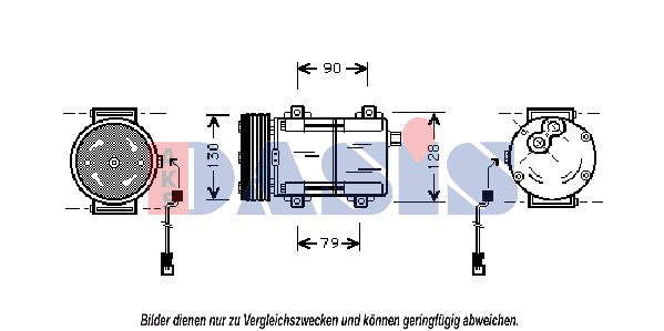 Kompressor, Klimaanlage AKS Dasis 850258N von AKS Dasis