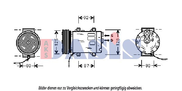 Kompressor, Klimaanlage AKS Dasis 850746N von AKS Dasis