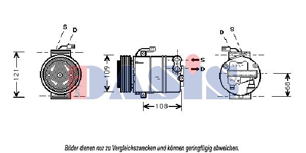 Kompressor, Klimaanlage AKS Dasis 850898N von AKS Dasis