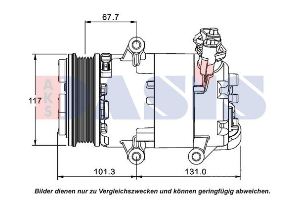 Kompressor, Klimaanlage AKS Dasis 851541N von AKS Dasis