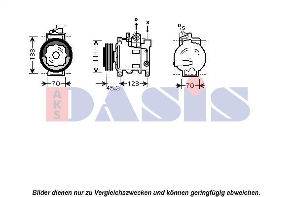 Kompressor, Klimaanlage AKS Dasis 851552N von AKS Dasis