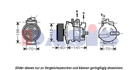 Kompressor, Klimaanlage AKS Dasis 851656N von AKS Dasis