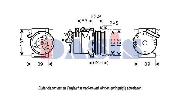 Kompressor, Klimaanlage AKS Dasis 851829N von AKS Dasis