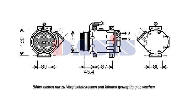 Kompressor, Klimaanlage AKS Dasis 851833N von AKS Dasis