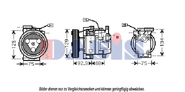 Kompressor, Klimaanlage AKS Dasis 851857N von AKS Dasis