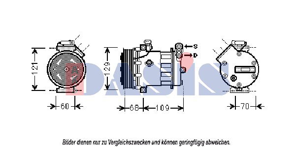 Kompressor, Klimaanlage AKS Dasis 851862N von AKS Dasis