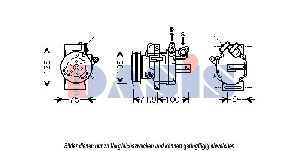 Kompressor, Klimaanlage AKS Dasis 851867N von AKS Dasis