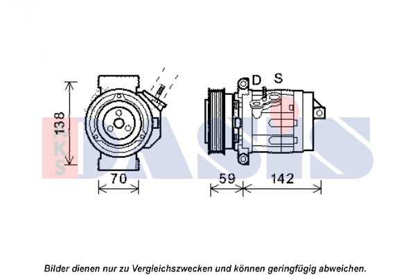 Kompressor, Klimaanlage AKS Dasis 851917N von AKS Dasis