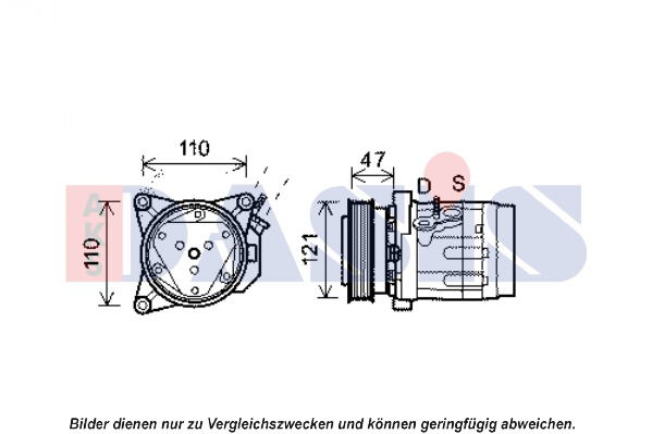 Kompressor, Klimaanlage AKS Dasis 851918N von AKS Dasis