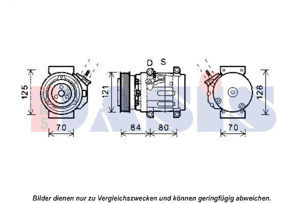 Kompressor, Klimaanlage AKS Dasis 851919N von AKS Dasis