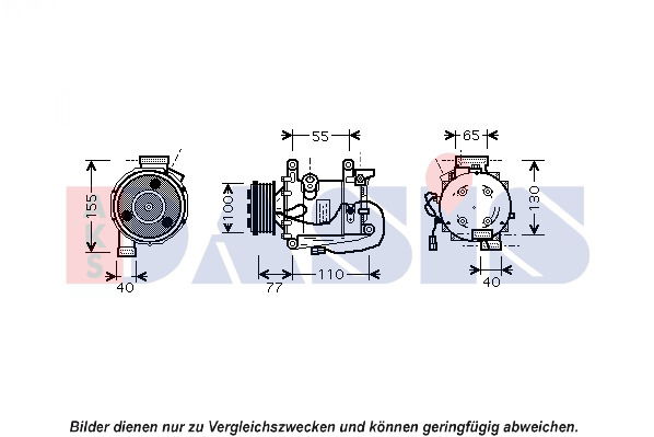 Kompressor, Klimaanlage AKS Dasis 851939N von AKS Dasis