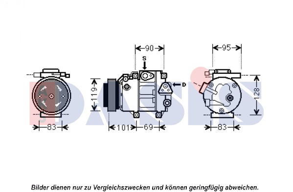 Kompressor, Klimaanlage AKS Dasis 851942N von AKS Dasis