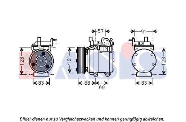 Kompressor, Klimaanlage AKS Dasis 851949N von AKS Dasis