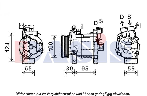 Kompressor, Klimaanlage AKS Dasis 851983N von AKS Dasis