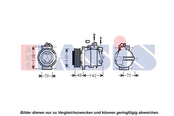 Kompressor, Klimaanlage AKS Dasis 852442N von AKS Dasis