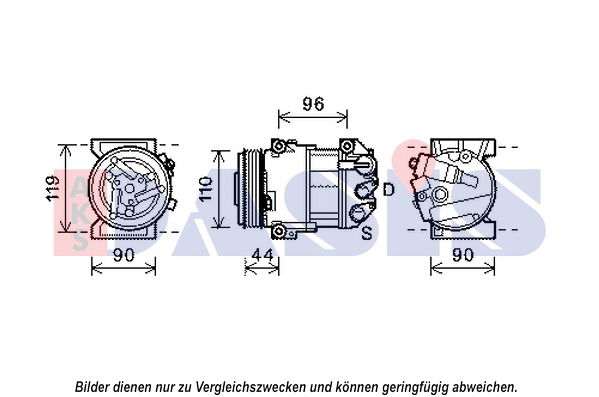 Kompressor, Klimaanlage AKS Dasis 852538N von AKS Dasis