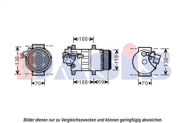 Kompressor, Klimaanlage AKS Dasis 852589N von AKS Dasis