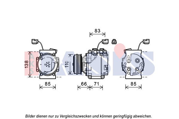 Kompressor, Klimaanlage AKS Dasis 852667N von AKS Dasis