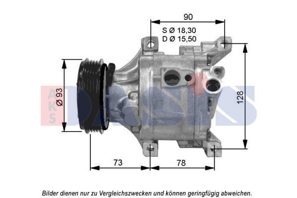 Kompressor, Klimaanlage AKS Dasis 852675N von AKS Dasis