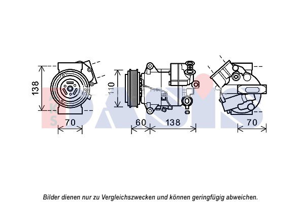 Kompressor, Klimaanlage AKS Dasis 852689N von AKS Dasis