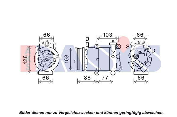 Kompressor, Klimaanlage AKS Dasis 852747N von AKS Dasis