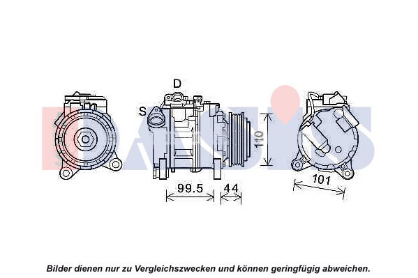 Kompressor, Klimaanlage AKS Dasis 852801N von AKS Dasis