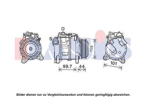 Kompressor, Klimaanlage AKS Dasis 852802N von AKS Dasis