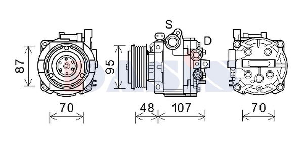 Kompressor, Klimaanlage AKS Dasis 852871N von AKS Dasis