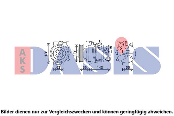 Kompressor, Klimaanlage AKS Dasis 853028N von AKS Dasis