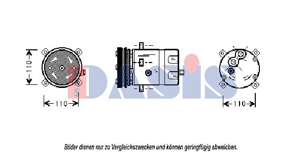 Kompressor, Klimaanlage AKS Dasis 853080N von AKS Dasis