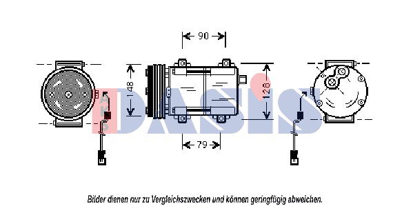 Kompressor, Klimaanlage AKS Dasis 853180N von AKS Dasis