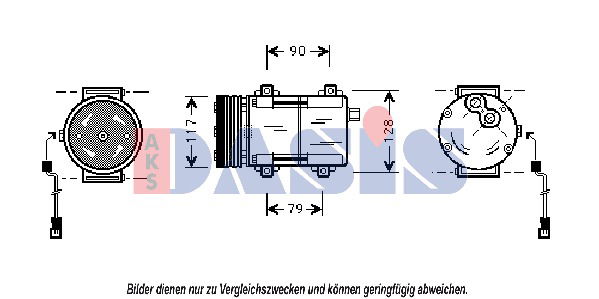 Kompressor, Klimaanlage AKS Dasis 853420N von AKS Dasis