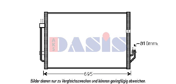 Kondensator, Klimaanlage AKS Dasis 072041N von AKS Dasis