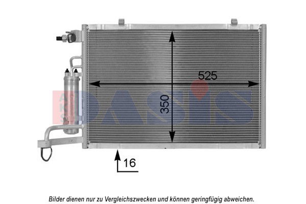 Kondensator, Klimaanlage AKS Dasis 092057N von AKS Dasis