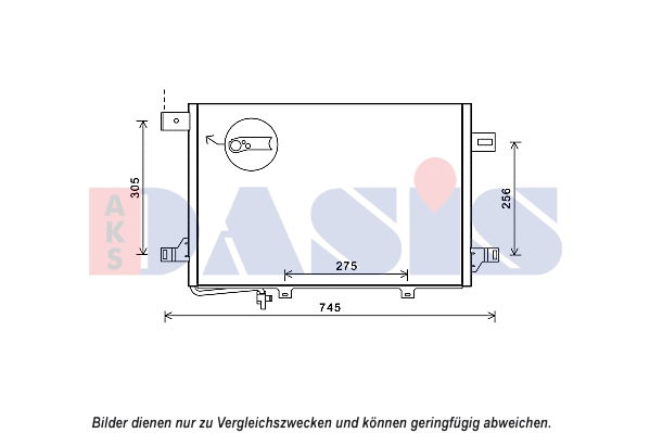 Kondensator, Klimaanlage AKS Dasis 122035N von AKS Dasis