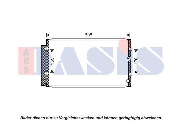 Kondensator, Klimaanlage AKS Dasis 352021N von AKS Dasis